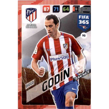 Diego Godín Atlético Madrid 90 FIFA 365 Adrenalyn XL 2018