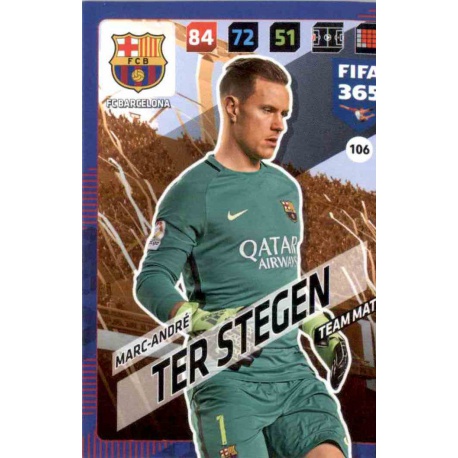 Marc-André ter Stegen Barcelona 106 FIFA 365 Adrenalyn XL 2018