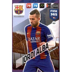 Jordi Alba Barcelona 107 FIFA 365 Adrenalyn XL 2018