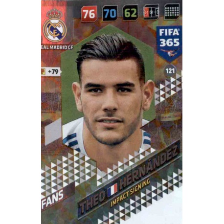 Theo Hernández Impact Signing Real Madrid 121 FIFA 365 Adrenalyn XL 2018