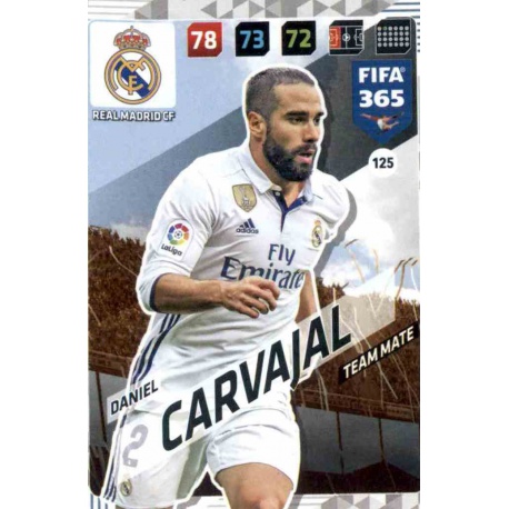 Daniel Carvajal Real Madrid 125 FIFA 365 Adrenalyn XL 2018