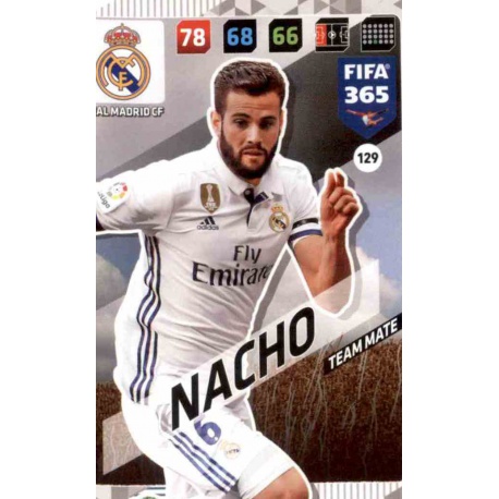 Nacho Real Madrid 129 FIFA 365 Adrenalyn XL 2018