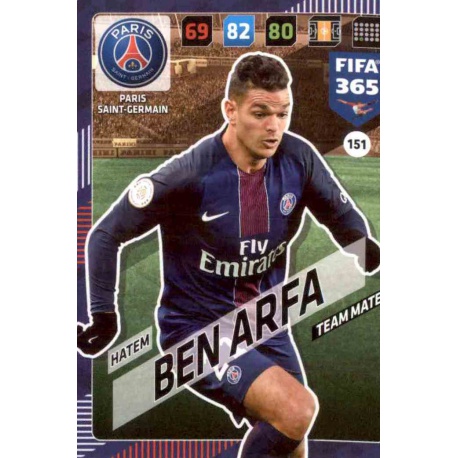 Hatem Ben Arfa Paris Saint-Germain 151 FIFA 365 Adrenalyn XL 2018