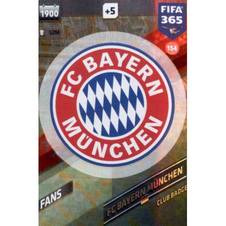 Emblem Bayern München 154 FIFA 365 Adrenalyn XL 2018