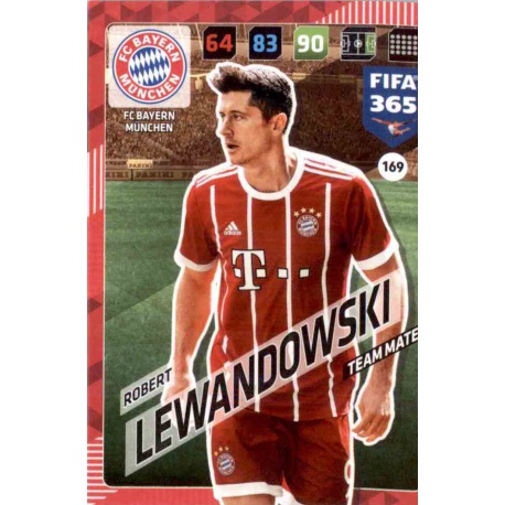 Robert Lewandowski Bayern München 169 FIFA 365 Adrenalyn XL 2018