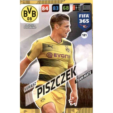 Lukasz Piszczek Borussia Dortmund 181 FIFA 365 Adrenalyn XL 2018