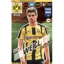 Julian Weigl Borussia Dortmund 186 FIFA 365 Adrenalyn XL 2018