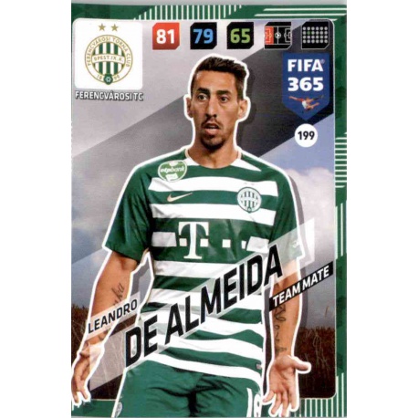 Leandro De Almeida Ferencvárosi TC 199 FIFA 365 Adrenalyn XL 2018