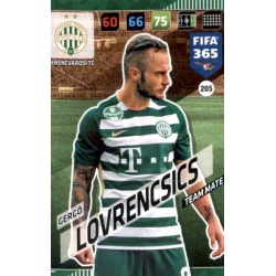 Gergő Lovrencsics Ferencvárosi TC 205 FIFA 365 Adrenalyn XL 2018