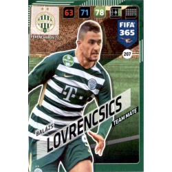 Balázs Lovrencsics Ferencvárosi TC 207 FIFA 365 Adrenalyn XL 2018