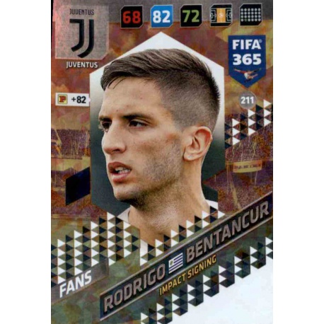 Rodrigo Bentancur Impact Signing Juventus 211 FIFA 365 Adrenalyn XL 2018