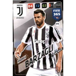 Andrea Barzagli Juventus 216 FIFA 365 Adrenalyn XL 2018