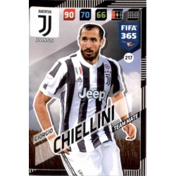 Giorgio Chiellini Juventus 217 FIFA 365 Adrenalyn XL 2018