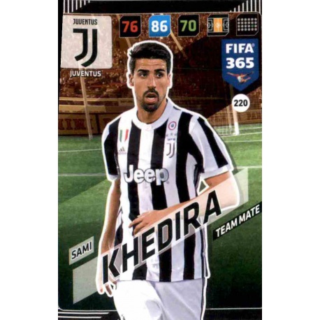 Sami Khedira Juventus 220 FIFA 365 Adrenalyn XL 2018