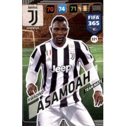 Kwadwo Asamoah Juventus 221 FIFA 365 Adrenalyn XL 2018