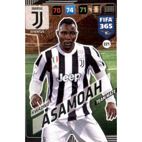 Kwadwo Asamoah Juventus 221 FIFA 365 Adrenalyn XL 2018