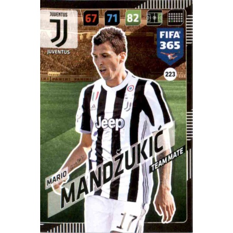 Mario Mandžukić Juventus 223 FIFA 365 Adrenalyn XL 2018