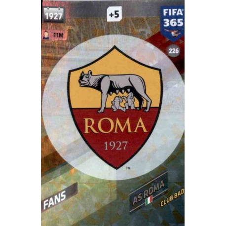 Emblem AS Roma 226 FIFA 365 Adrenalyn XL 2018