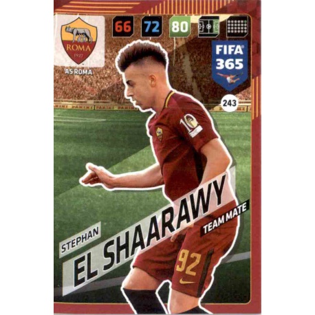 Stephan El Shaarawy AS Roma 243 FIFA 365 Adrenalyn XL 2018