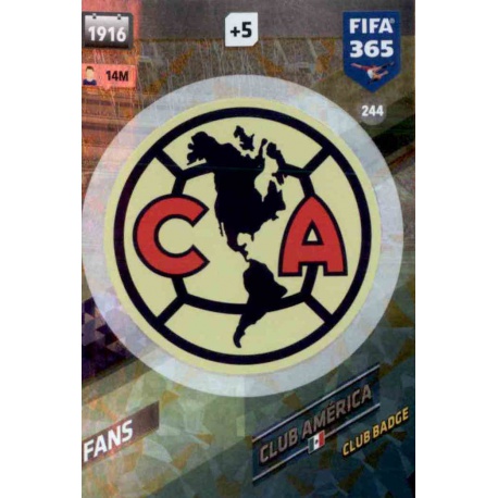 Emblem Club América 244 FIFA 365 Adrenalyn XL 2018