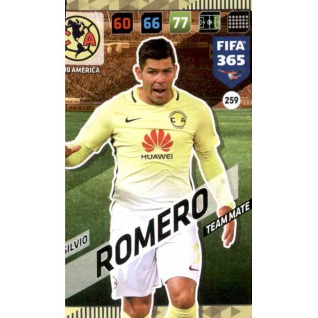 Silvio Romero Club América 259 FIFA 365 Adrenalyn XL 2018