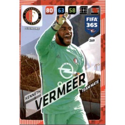 Kenneth Vermeer Feyenoord 269 FIFA 365 Adrenalyn XL 2018