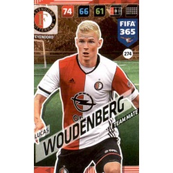 Lucas Woudenberg Feyenoord 274 FIFA 365 Adrenalyn XL 2018