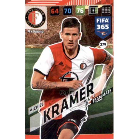 Michiel Kramer Feyenoord 279 FIFA 365 Adrenalyn XL 2018