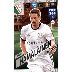 Kaspar Hämäläinen Legia Warszawa 292 FIFA 365 Adrenalyn XL 2018