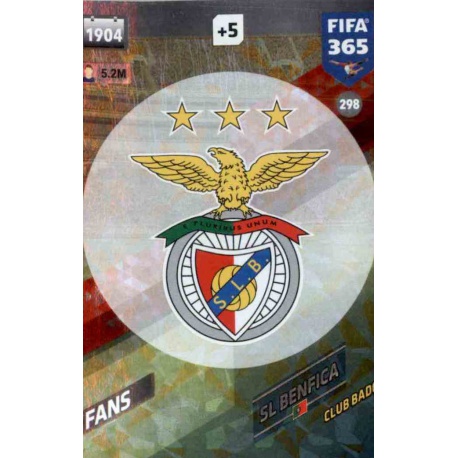 Emblem SL Benfica 298 FIFA 365 Adrenalyn XL 2018