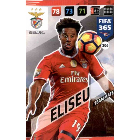 Eliseu SL Benfica 306 FIFA 365 Adrenalyn XL 2018