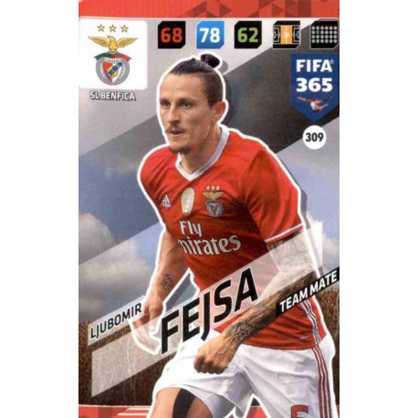 Ljubomir Fejsa SL Benfica 309 FIFA 365 Adrenalyn XL 2018