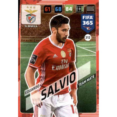 Eduardo Salvio SL Benfica 312 FIFA 365 Adrenalyn XL 2018