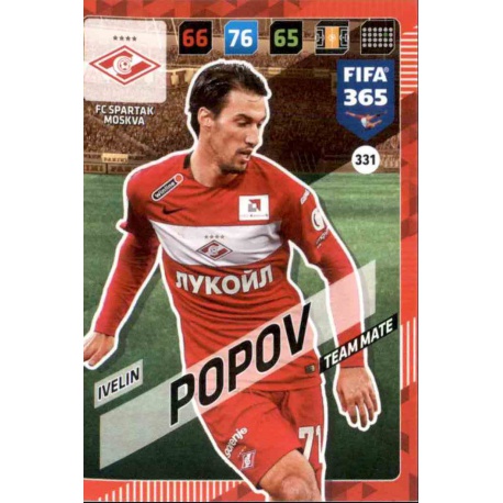 Ivelin Popov Spartak Moskva 331 FIFA 365 Adrenalyn XL 2018