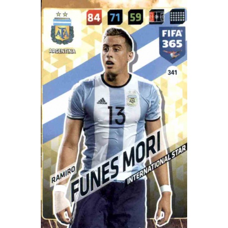 Ramiro Funes Mori Argentina 341 FIFA 365 Adrenalyn XL 2018