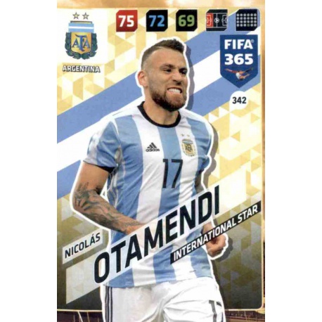 Nicolás Otamendi Argentina 342 FIFA 365 Adrenalyn XL 2018