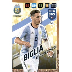 Lucas Biglia Argentina 345 FIFA 365 Adrenalyn XL 2018