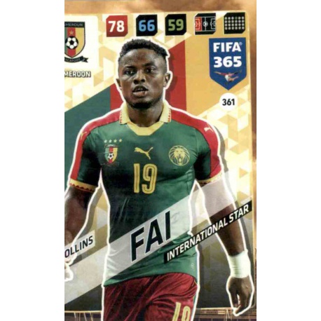 Collins Fai Cameroon 361 FIFA 365 Adrenalyn XL 2018