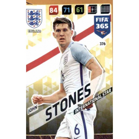 John Stones England 376 FIFA 365 Adrenalyn XL 2018