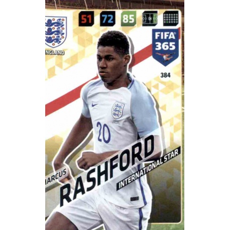 Marcus Rashford England 384 FIFA 365 Adrenalyn XL 2018