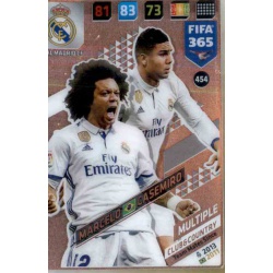 Marcelo - Casemiro Club Country Real Madrid 454 FIFA 365 Adrenalyn XL 2018