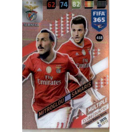 Mitroglou - Samaris Club Country SL Benfica 458 FIFA 365 Adrenalyn XL 2018