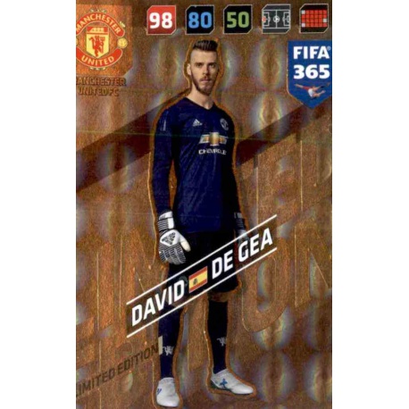 David De Gea Limited Edition Manchester United FIFA 365 Adrenalyn XL 2018