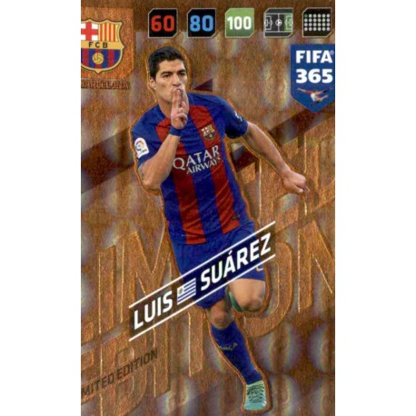 Luis Suarez Limited Edition Barcelona FIFA 365 Adrenalyn XL 2018