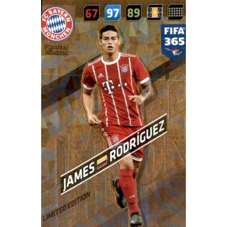 James Rodriguez Limited Edition Bayern München FIFA 365 Adrenalyn XL 2018