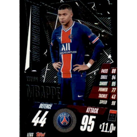 Kylian Mbappe Limited Edition Silver PSG LE8S