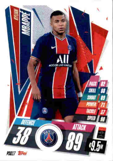 Sale Online Card Kylian Mbappe PSG Topps Champions