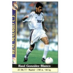 Raul Real Madrid Mundicromo 2000