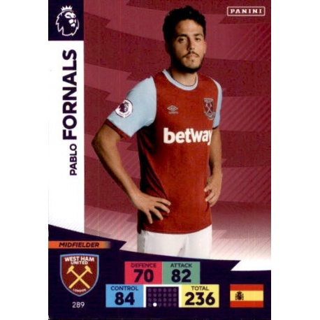 Pablo Fornals West Ham United 289