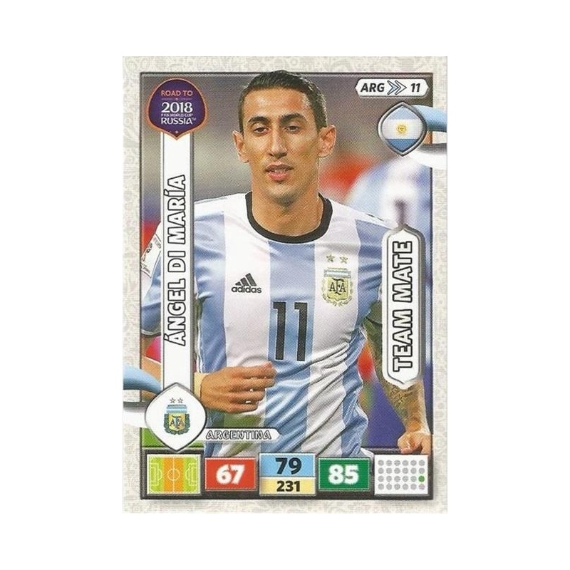 Cromos De Futbol Angel Di Maria Argentina Road To 18 Fifa World Cup Russia Adrenalyn Xl